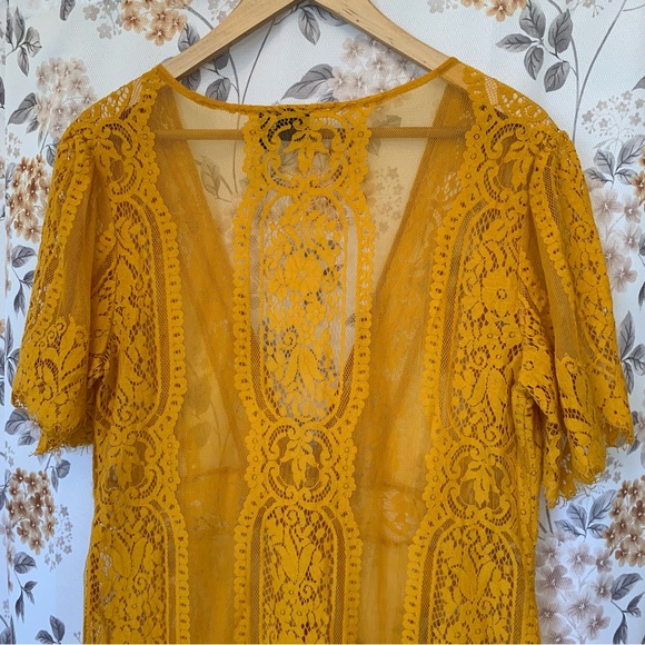 🌼SALE🌼 Cruel Denim Lace Kimono Duster - Picture 9 of 12